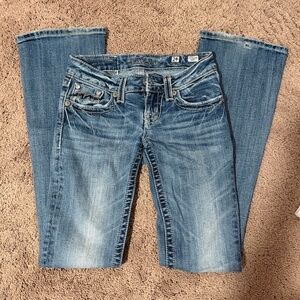 Miss Me Women's Faded Blue Boot Cut Jeans